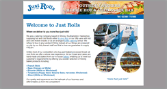 Desktop Screenshot of justrollscatering.co.uk